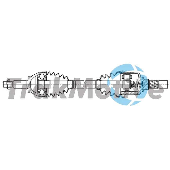 TRAKMOTIVE OPEL Напіввісь передня ліва VIVARO B (X82) 1.6 CDTI 15-19, RENAULT TRAFIC III 1.6 dCi 120 14- Trakmotive/Surtrack 302590 (фото 1)