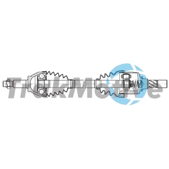 TRAKMOTIVE OPEL Напіввісь передня ліва VIVARO B (X82) 1.6 CDTI 15-19, RENAULT TRAFIC III 1.6 dCi 120 14- Trakmotive/Surtrack 302590