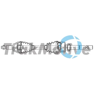 TRAKMOTIVE OPEL Напіввісь передня права VIVARO B (X82) 1.6 CDTI 15-19, RENAULT TRAFIC III 1.6 dCi 120 14- Trakmotive/Surtrack 302591