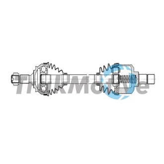 TRAKMOTIVE CITROEN Напіввісь передн. ліва C3 II (SC) 1.6 HDi 09-16 Trakmotive/Surtrack 302659