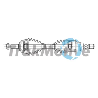 TRAKMOTIVE DACIA Напіввісь передня права LOGAN III (3K_) 1.0 TCe 100 ECO-G 2-, RENAULT Trakmotive/Surtrack 302666