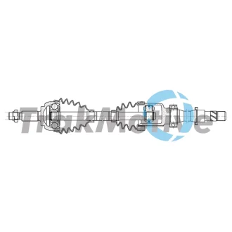 TRAKMOTIVE RENAULT Напіввісь передня права CLIO V (B7_) 1.0 TCe 100 (B7MT) 19- Trakmotive/Surtrack 302667