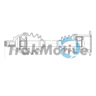 TRAKMOTIVE AUDI Напіввісь передн. лів. A3 (8V1, 8VK) 2.0 TDI 13-16, SEAT LEON 2.0 TDI 12-20, SKODA OCTAVIA III 2.0 TDI 12-20, VW GOLF VII 2.0 GTD 13-20 Trakmotive/Surtrack 302685