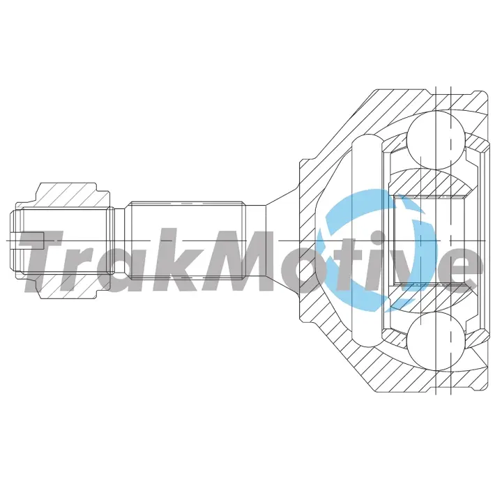 TRAKMOTIVE CITROEN шркш зовнішній к-кт 21/34 зуб. C2 (JM_) 1.6 HDi 05-09, C3 II (SC_) 1.6 HDi 09-16, DS3 1.6 THP 155 10-15, PEUGEOT 1007 1.6 HDi 07-, 208 I 1.6 HDi 16- Trakmotive/Surtrack 401009 (фото 1)