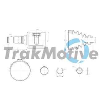 TRAKMOTIVE AUDI К-кт ШРКШ передн. прав. Q3 (8UB, 8UG) 2.0 TDI 14-18, VW PASSAT B8 2.0 TDI 14-24 Trakmotive/Surtrack 450321