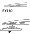 Щітка склоочисника каркасна задня 180мм ExactFit Rear Citroen C4 (LC), DS3, DS4 (B) TRICO Trico EX180 (фото 4)