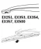 Щетка стеклоочистителя каркасная задняя 250mm (10\'\') ExactFit Rear Renault Scenic II, Megane II, Smart Fortwo (B) TRICO Trico EX251 (фото 3)