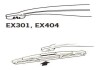 Щетка стеклоочистителя каркасная задняя 300mm (12\&#039;\&#039;) ExactFit Rear Ford Kuga II, Seat Leon (10-) (EX304B) Trico EX304 (фото 4)