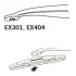 Щітка склоочисника каркасна задня 300мм ExactFit Rear Ford Kuga II, Seat Leon (10-) (B) TRICO Trico EX304 (фото 4)