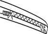 Щетка стеклоочистителя каркасная задняя 300mm (12\'\') ExactFit Rear BMW 1, X1, Audi A1 (EX307B) Trico EX307 (фото 3)