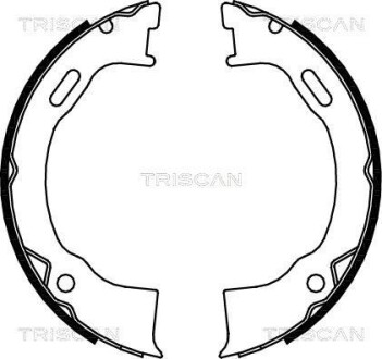 Комплект гальмівних колодок, Стоянкове гальмо TRISCAN 810080006