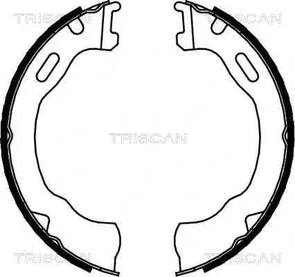 Комплект гальмівних колодок, Стоянкове гальмо TRISCAN 810080007 (фото 1)
