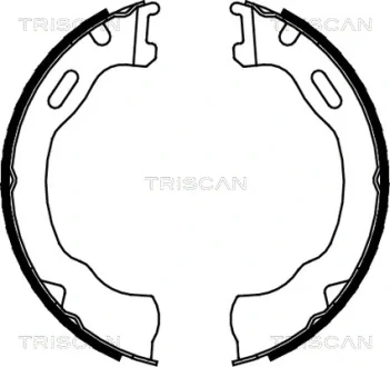 Комплект гальмівних колодок, Стоянкове гальмо TRISCAN 810080007