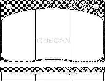 Колодки тормозные передние (невент. диски) discovery TRISCAN 811010799