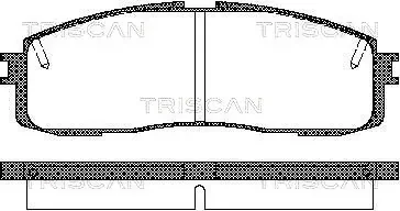 Колодки гальмівні задні TRISCAN 811013152