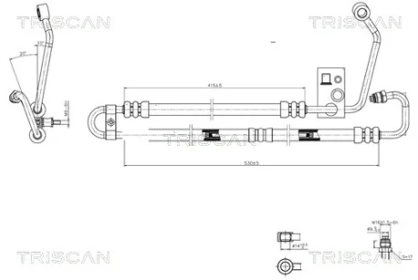 Патрубок TRISCAN 851611004