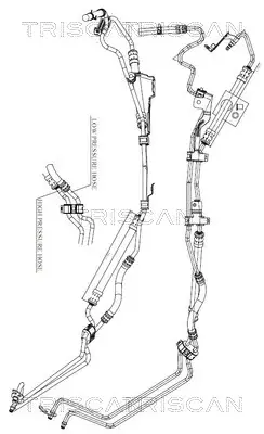 FORD Гідравлічний шланг C-MAX 07-, FOCUS II 04- TRISCAN 851616038 (фото 1)