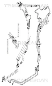 FORD Гідравлічний шланг C-MAX 07-, FOCUS II 04- TRISCAN 851616038