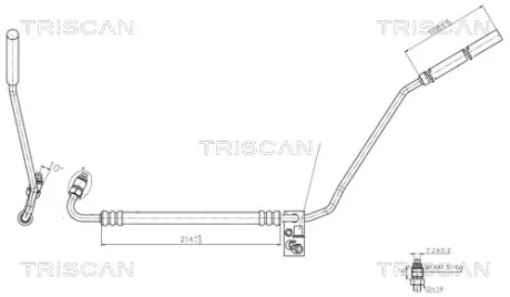 Патрубок TRISCAN 851629022