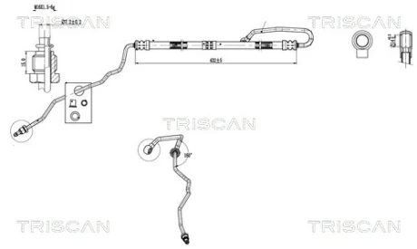 Патрубок TRISCAN 851629024