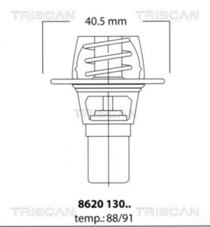 Термостат Renault 1.1/1.2/1.4 1397 C1J 07/88>11/95 TRISCAN 862013091