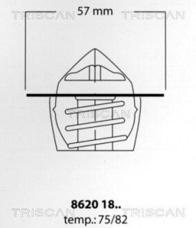 Датчик включения вентилятора Peugeot 92/88-97/92°C TRISCAN 8620 1875