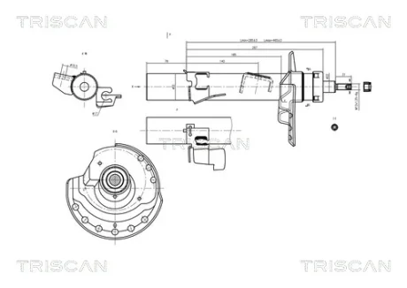 Амортизатор підвіски TRISCAN 870516103