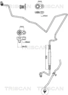 Патрубок TRISCAN 901016032
