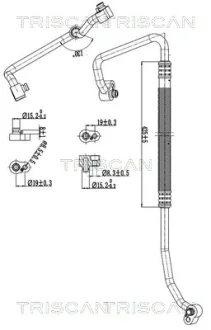 Патрубок TRISCAN 901029029