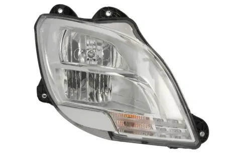 Фара прав (H1/LED/PY21W, ручн, без мотора, включає денні ходові вогні, колір відбивача: хром, колір повороту: прозор) DAF CF, XF 106 10.12- TRUCKLIGHT HLDA006R