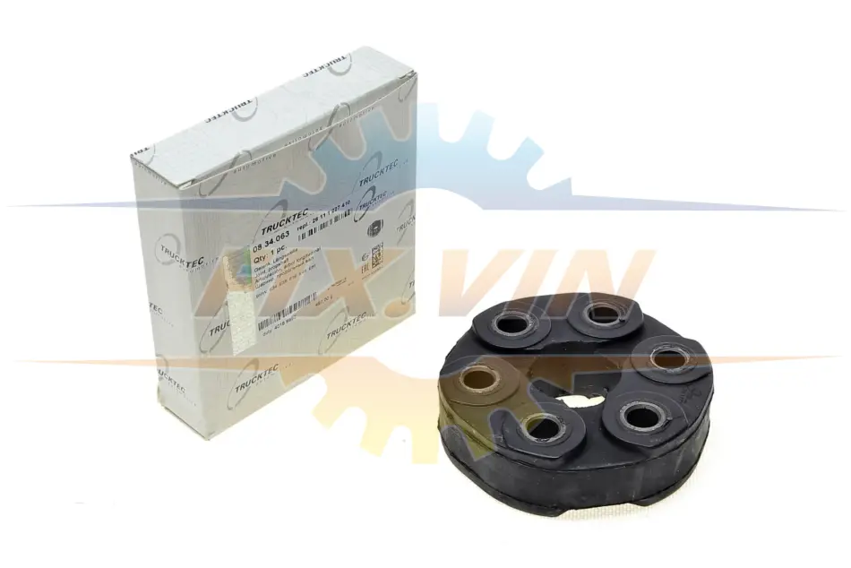 Муфта кардана еластична BMW 3 (E36/E46)/5 (E39) 90-05 (110mm) AUTOMOTIVE TRUCKTEC 08.34.063 (фото 1)