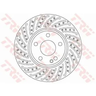 Диск гальмівний MERCEDES A(W176)/ B(W246) "F D=295mm "12>> TRW DF6262S