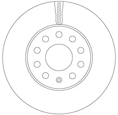 Диск гальмівний SEAT/SKODA/VW Leon/Octavia/Golf "F D=276mm "14>> TRW DF6903S (фото 1)