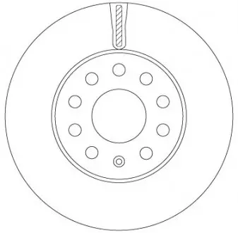 Диск гальмівний SEAT/SKODA/VW Leon/Octavia/Golf "F D=276mm "14>> TRW DF6903S