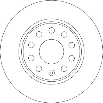 Диск гальмівний (1 шт.) AUDI/SKODA/VW Q2/Karoq/Octavia/T-Roc \'\'R \'\'16>> TRW DF6952 (фото 1)