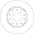 Диск гальмівний (1 шт.) AUDI/SKODA/VW Q2/Karoq/Octavia/T-Roc \'\'R \'\'16>> TRW DF6952 (фото 1)