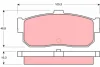 Комплект гальмівних колодок, дискове гальмо TRW GDB1172 (фото 1)