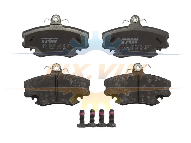 Гальмівні колодки дискові RENAULT Clio/Clio Van/Express/Express Pick Up/Extra/Megane/Megane Cabrio/ TRW GDB1332 (фото 1)