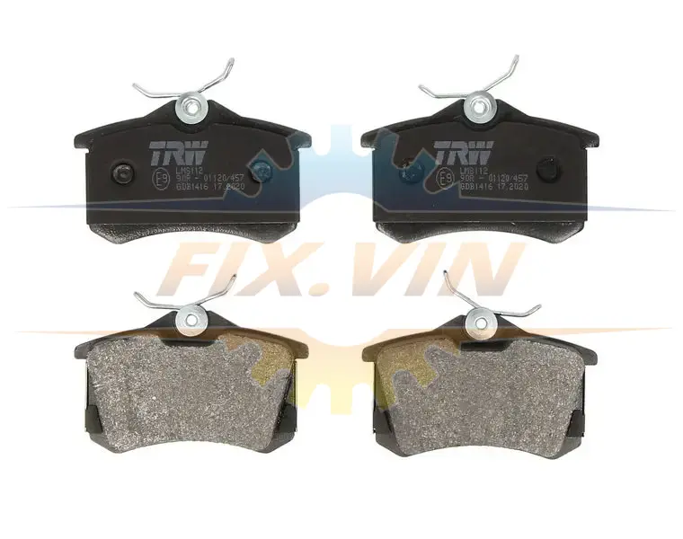 Гальмівні колодки дискові AUDI/CITROEN/FORD/SEAT/SKODA/PEUGEOT/VW \'\'R \'\'>>07 TRW GDB1416 (фото 1)