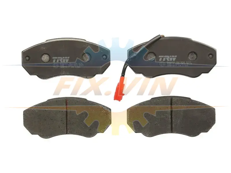Гальмівні колодки дискові CITROEN - FIAT - PEUGEOT Jumper/Relay/Ducato 10/Ducato 11/Ducato 14/Ducat TRW GDB1517 (фото 1)