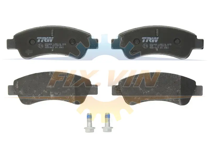 Гальмівні колодки дискові CITROEN - PEUGEOT Berlingo/Berlingo MultiSpace/Xsara Picasso/Partner/Part TRW GDB1563 (фото 1)