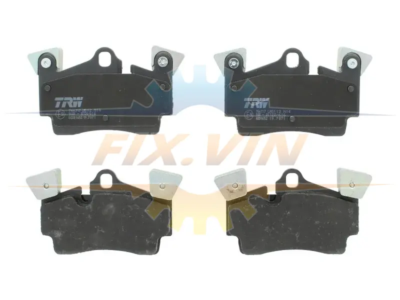Гальмівні колодки дискові PORSCHE/AUDI Caenne 3,2; 4,5 Turbo S ("02>>)/Q7 ("06>>) R TRW GDB1652 (фото 1)