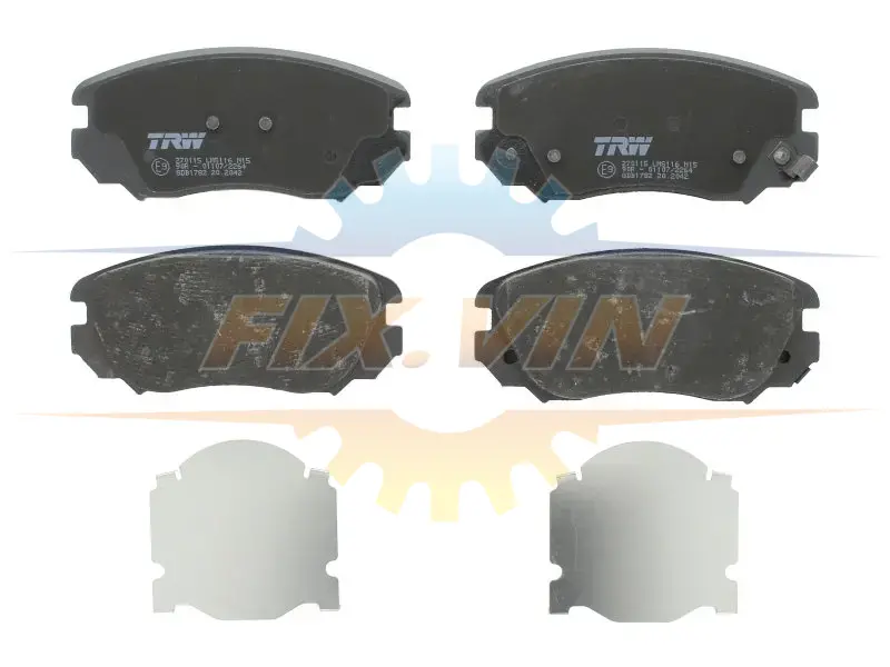 Гальмівні колодки дискові OPEL/SAAB Astra/Insignia/Zafira/9-5 "F 16" "08>> TRW GDB1782 (фото 1)