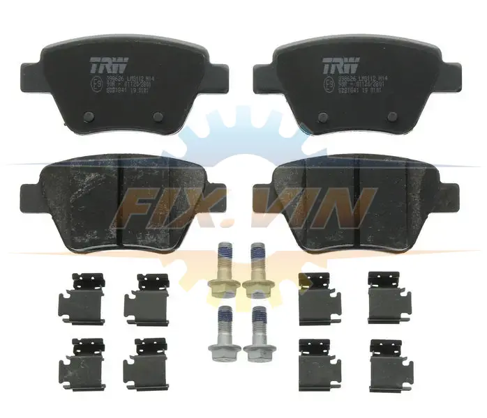 Гальмівні колодки дискові SKODA/VW Octavia/SuperB/Golf/Caddy "R "06>> TRW GDB1841 (фото 1)