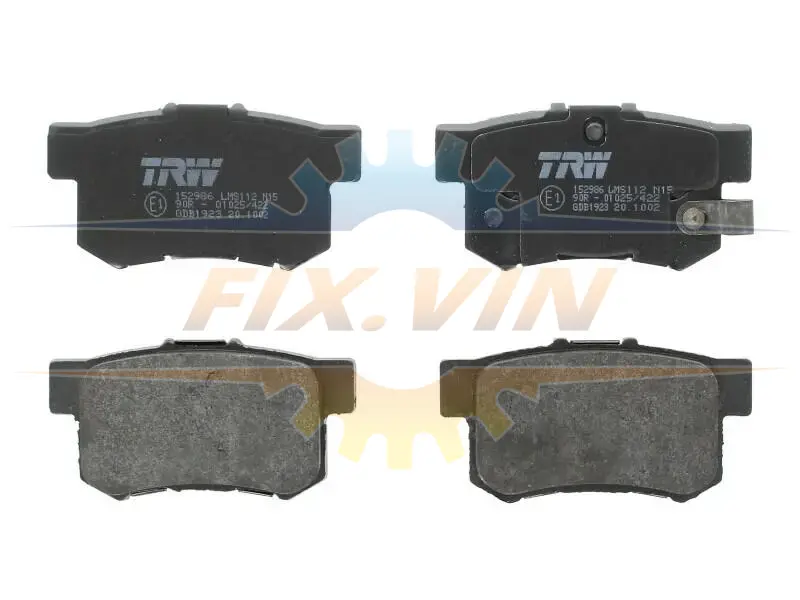 A_Гальмівні колодки дискові HONDA/SUZUKI "R "06>> TRW GDB1923 (фото 1)
