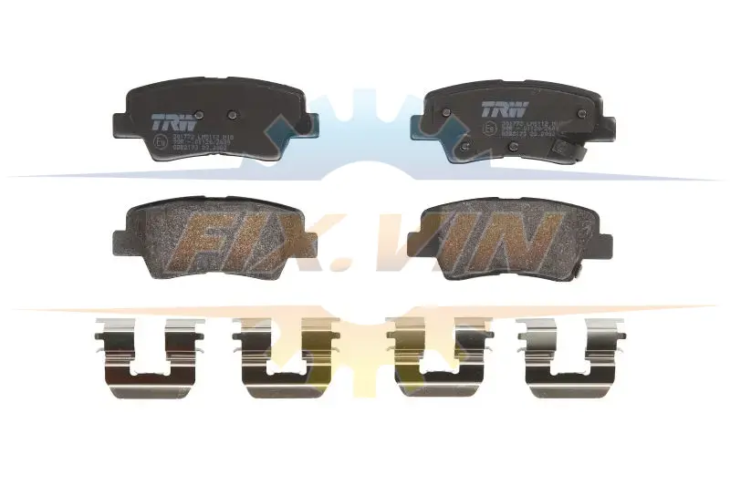 Гальмівні колодки дискові HYUNDAI/KIA Accent/i20/i30/i40/Ceed/Cerato/Rio \'\'R "05>> TRW GDB2173 (фото 1)
