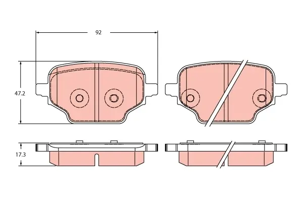 Гальмівні колодки дискові CITROEN/PEUGEOT Berlingo/Partner "R "18>> TRW GDB2410 (фото 1)