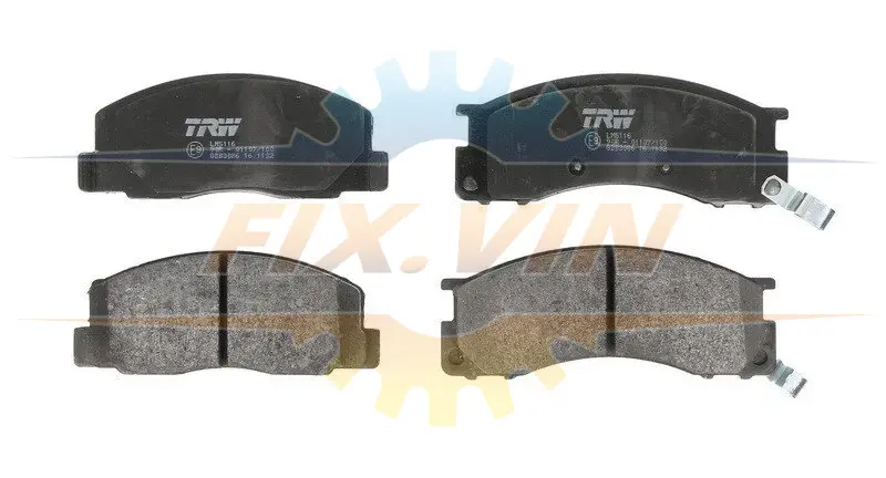 Гальмівні колодки, дискові TRW GDB3086 (фото 1)