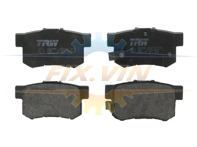 Комплект гальмівних колодок задн, ACURA RSX, TSX HONDA ACCORD VI, ACCORD VII, CIVIC IX, CIVIC VII, CR-V III, INTEGRA SUZUKI SWIFT III 1.3H-3.0 07.93- TRW GDB3191 (фото 1)
