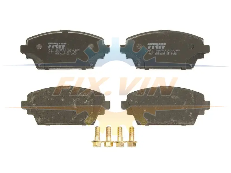 Гальмівні колодки дискові NISSAN Almera Tino/Primera/Primera Estate/Wagon TRW GDB3227 (фото 1)